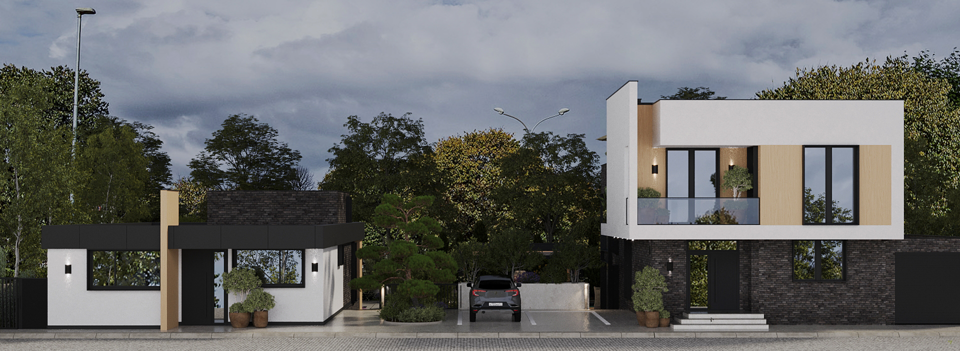 Residential Exterior Design and Landscape view 1 