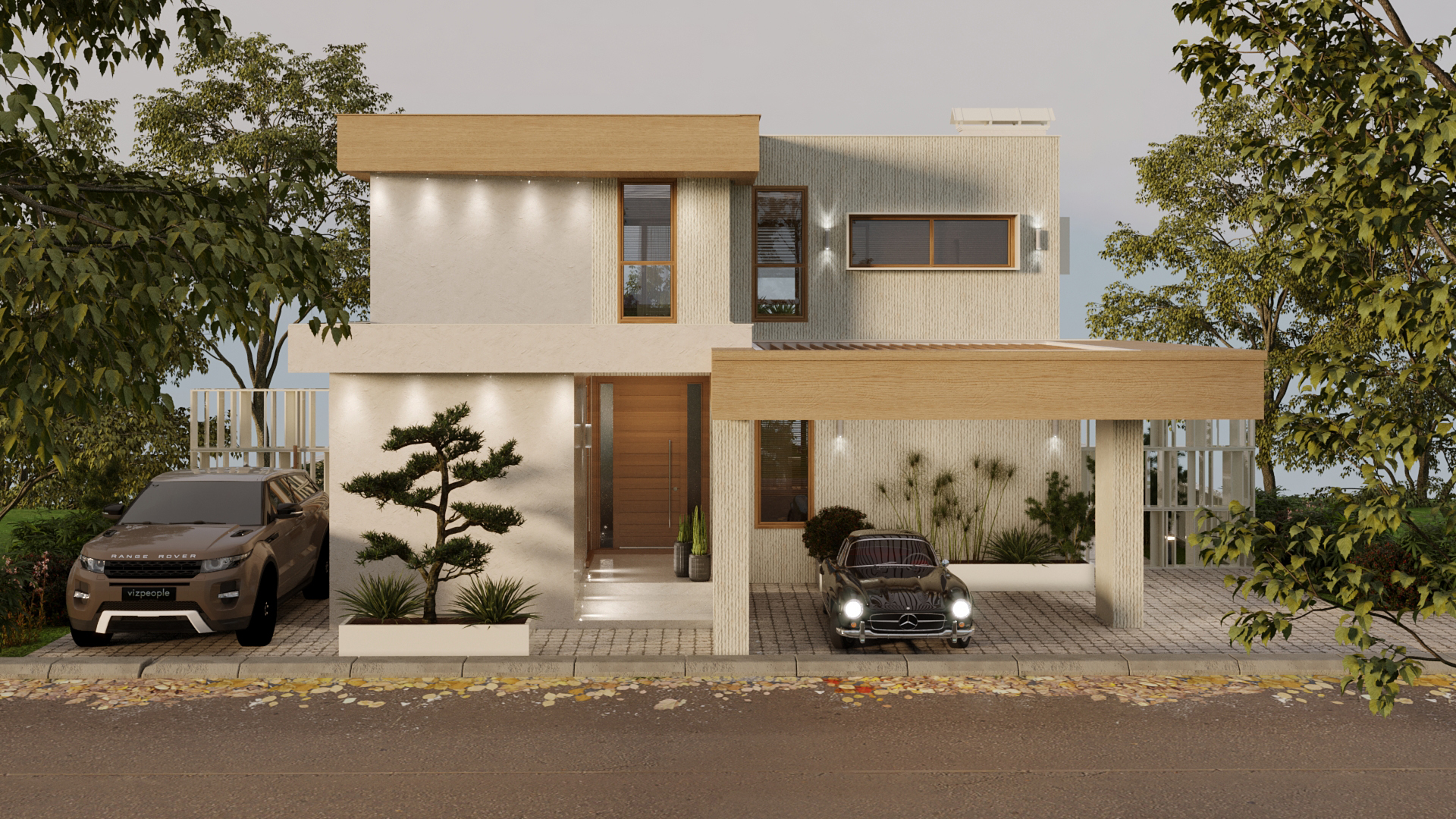 Residential house view root