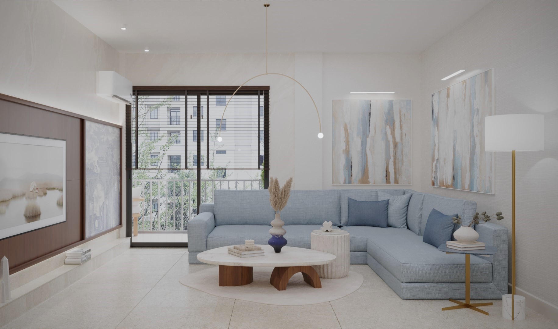 Interior design for an apartment view 2 