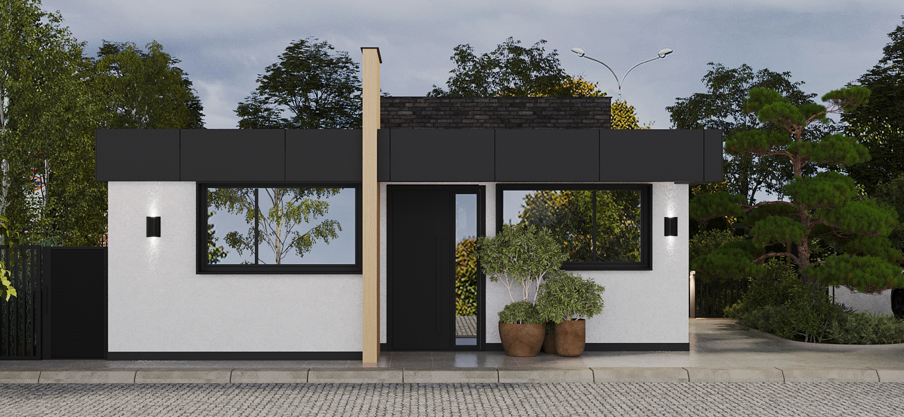 Residential Exterior Design and Landscape view 2 