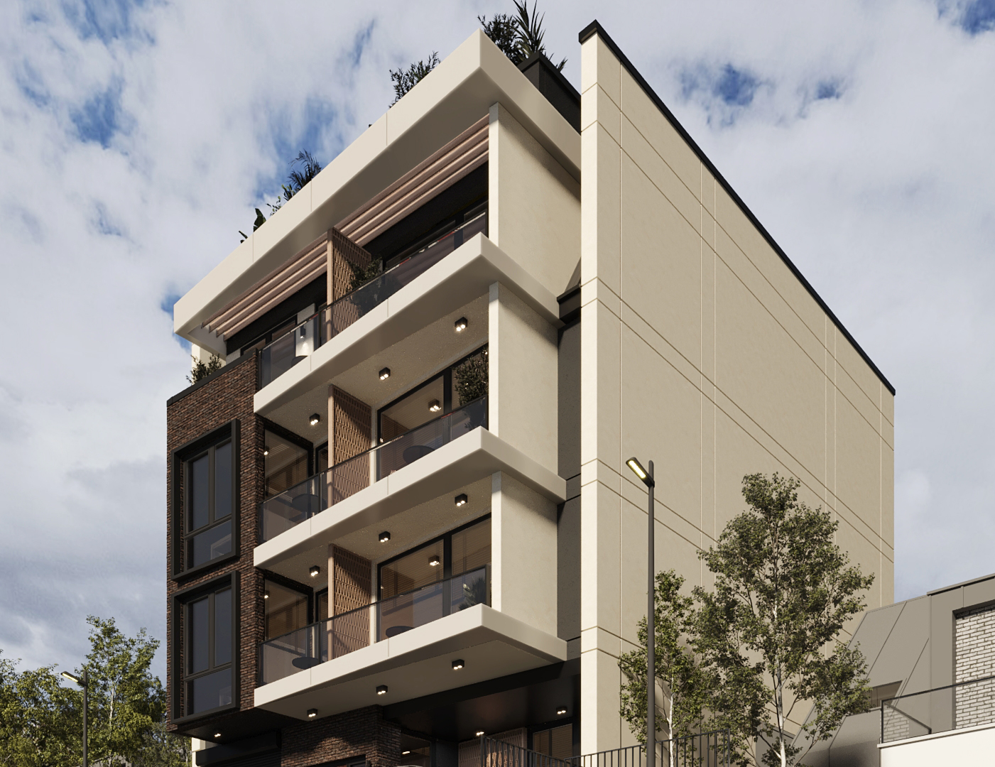 Residential building view 1 