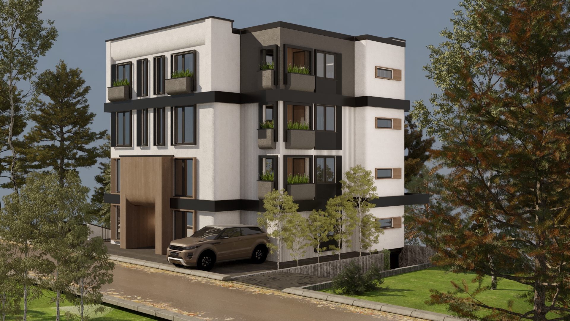 Residential building view 1 