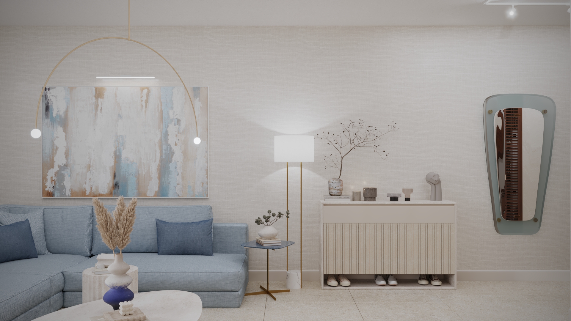 Interior design for an apartment view 3 