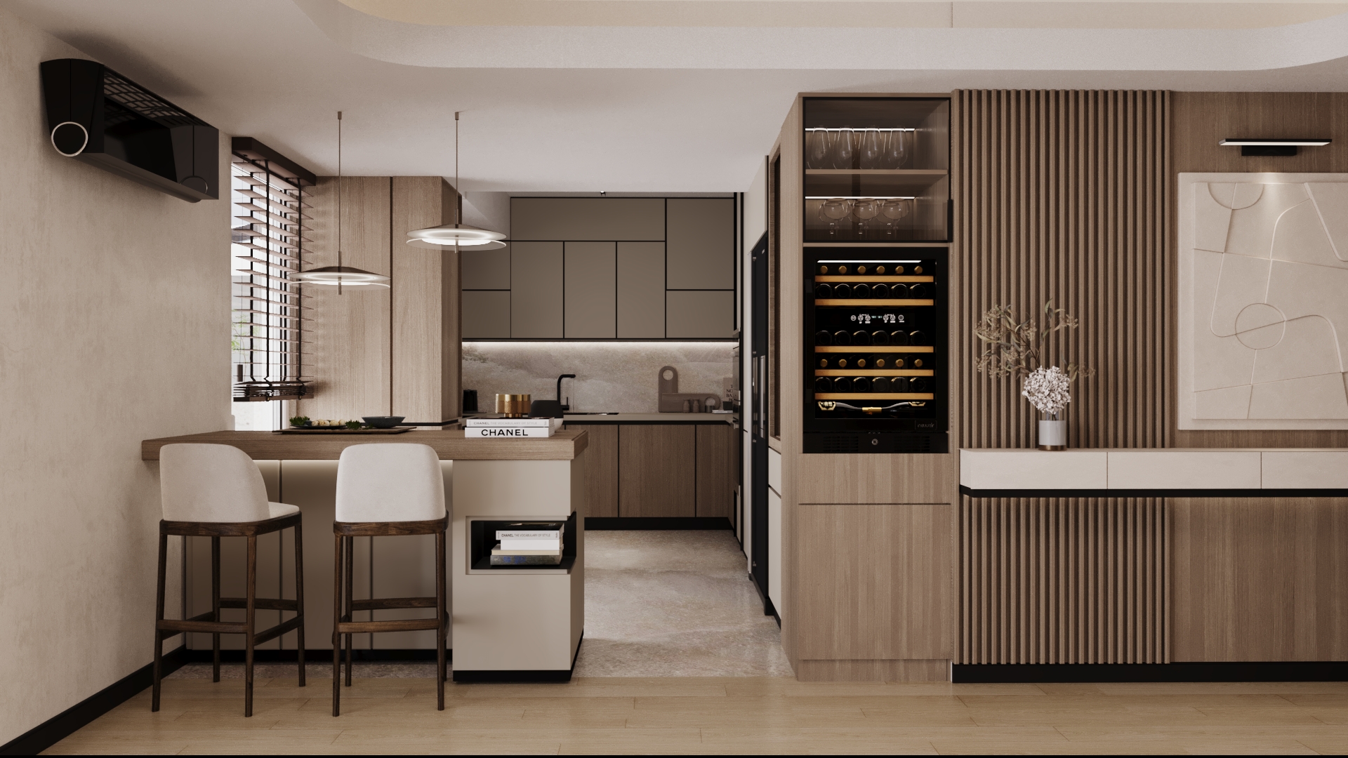 Interior design for an apartment view 2 