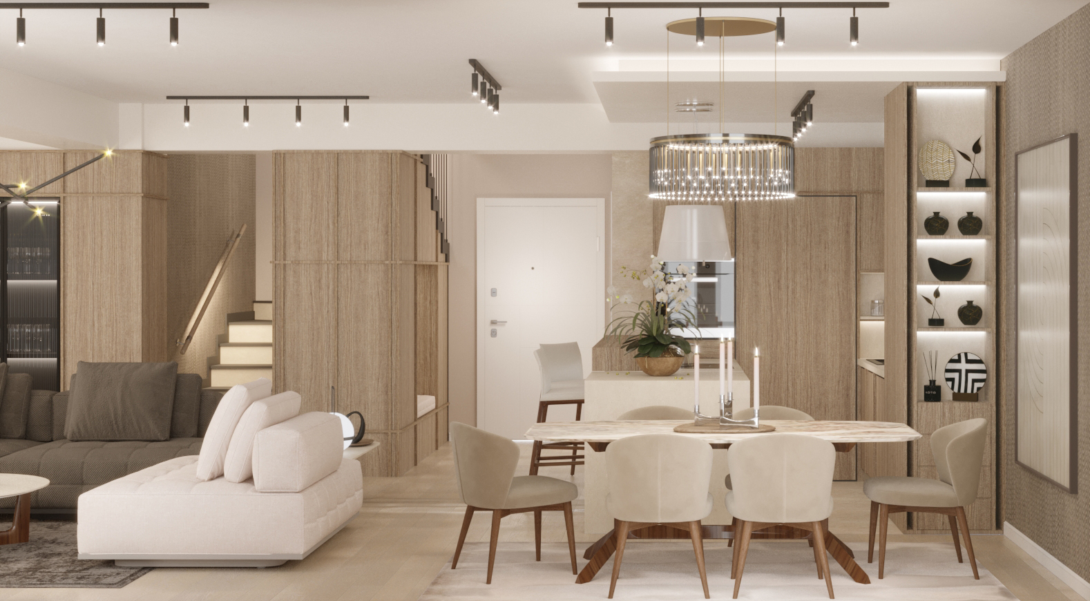 Interior design for an apartment view 1 