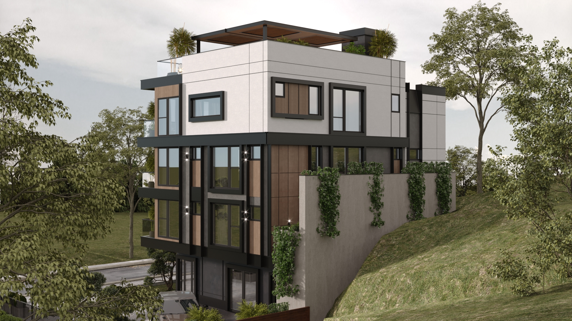 Residential building view 1 