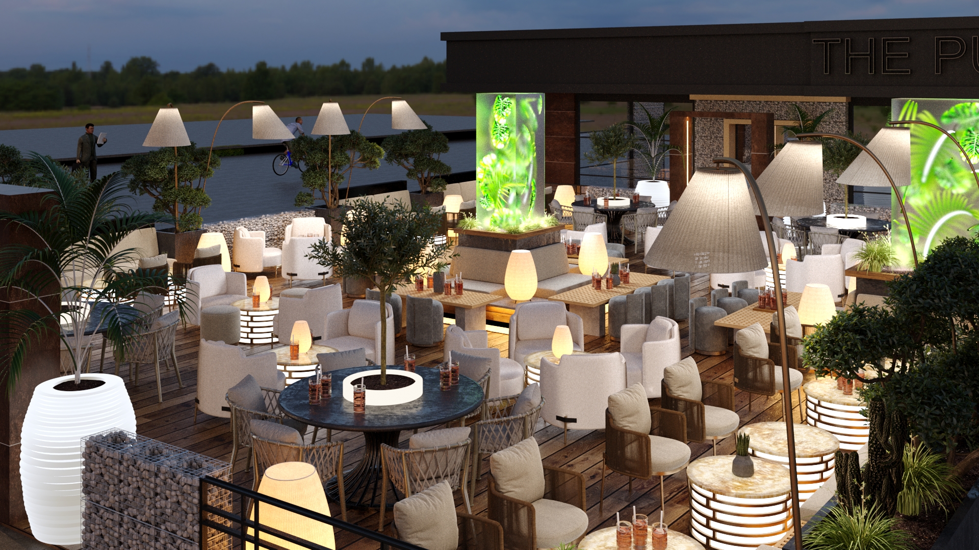 Interior design for a bar view 2 