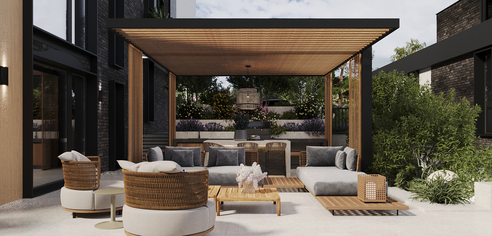 Residential Exterior Design and Landscape view 5 