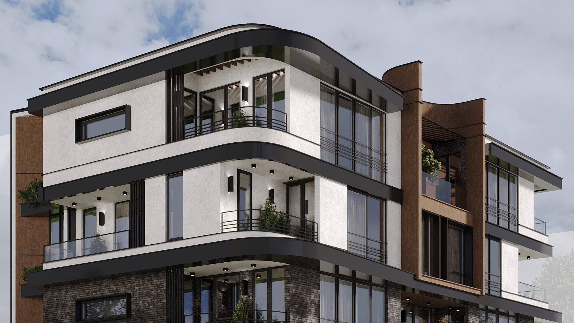 Residential building view 4 