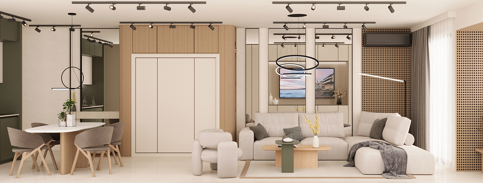 Interior design for an apartment view 1 