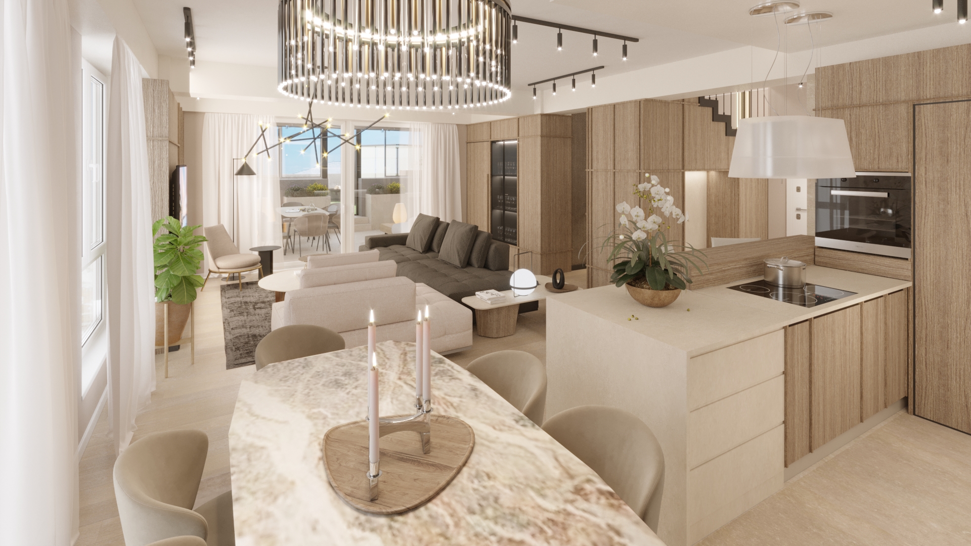 Interior design for an apartment view 2 