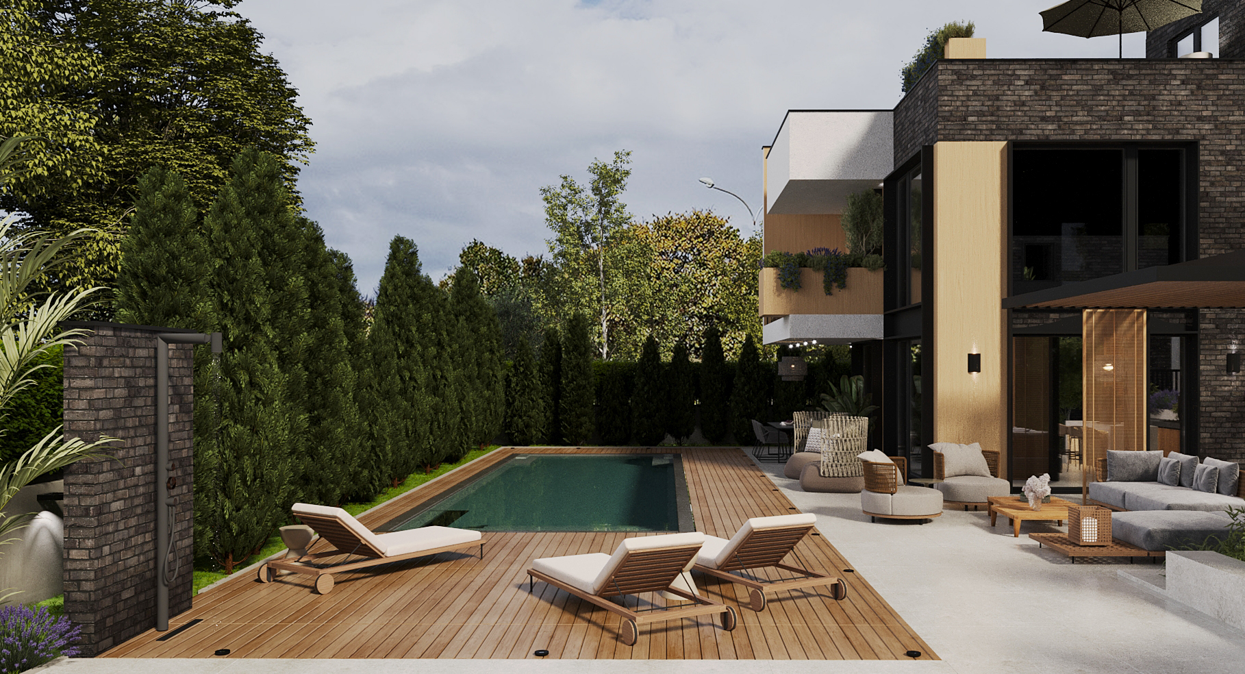 Residential Exterior Design and Landscape view 6 