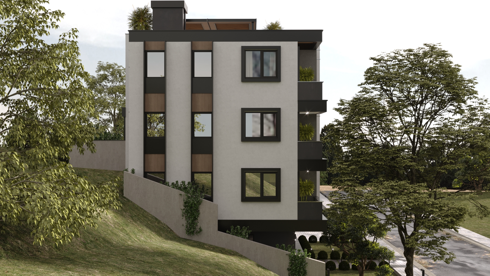 Residential building view 4 