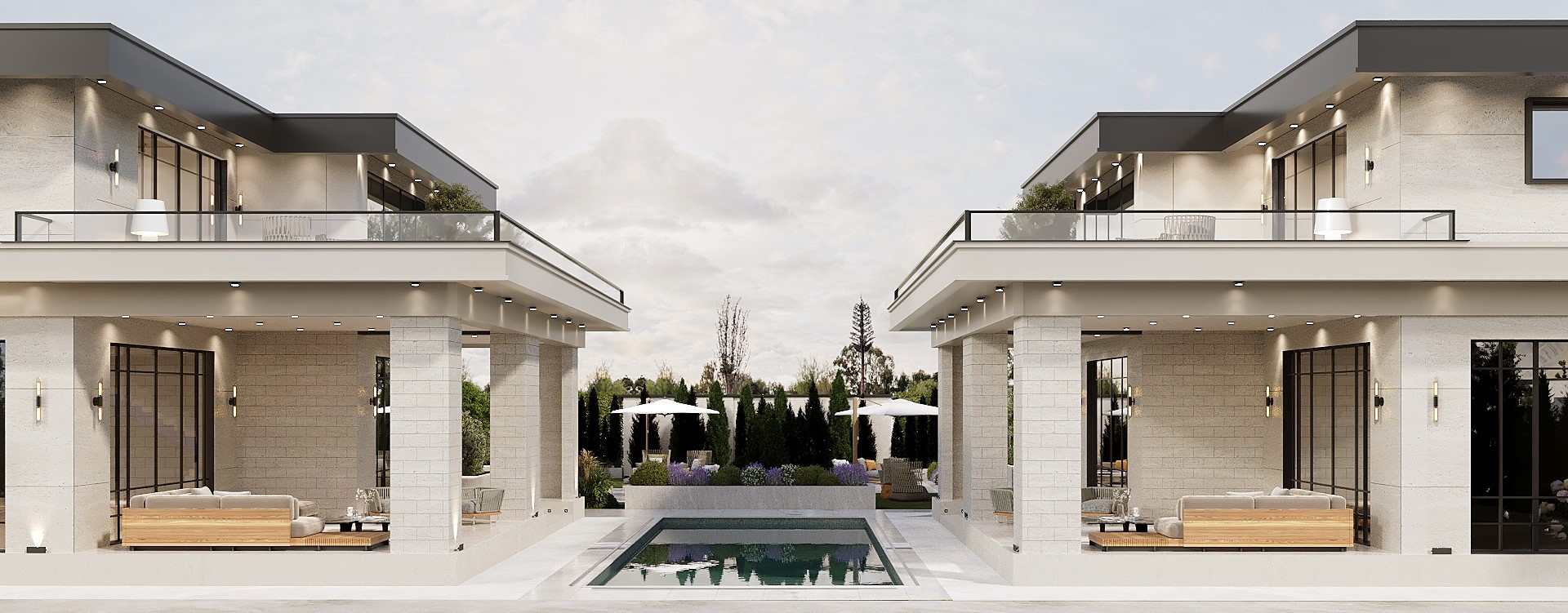 Residential Exterior Design and Landscape view 4 