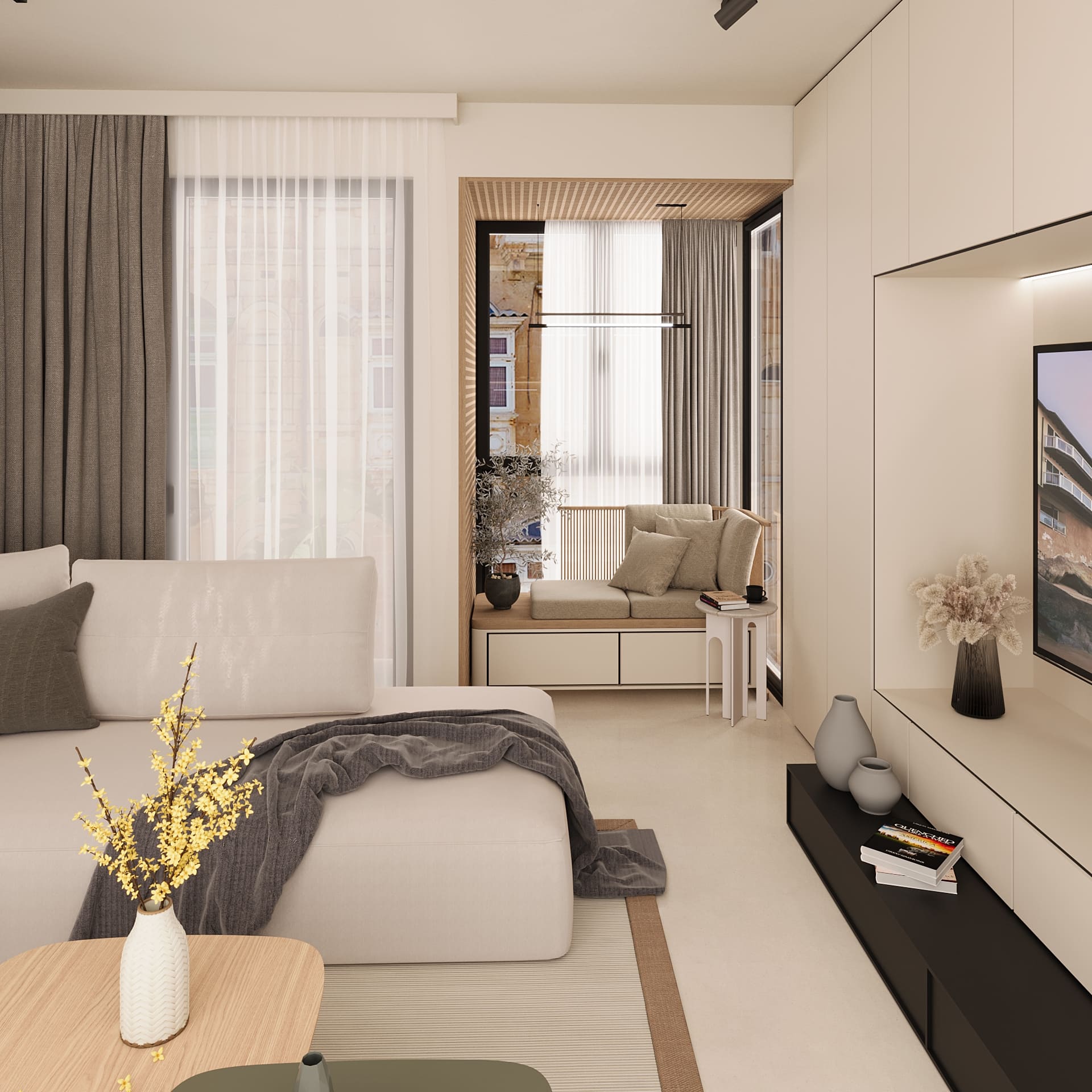 Interior design for an apartment view 8 