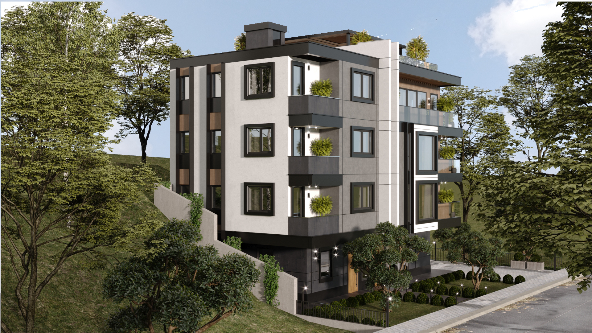 Residential building view 5 