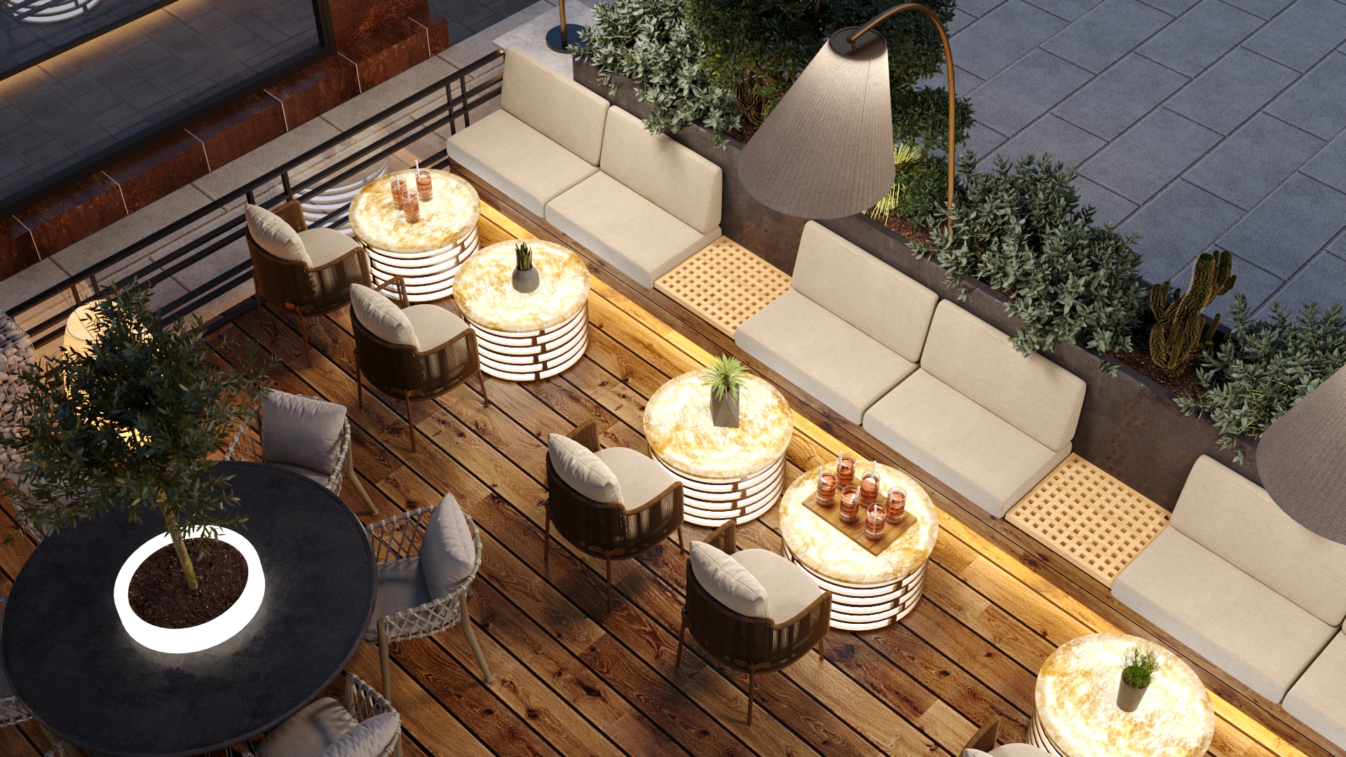 Interior design for a bar view 7 