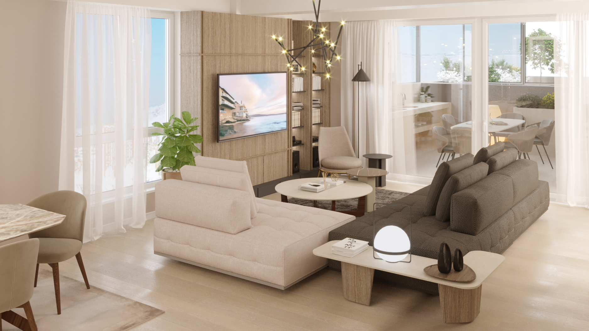 Interior design for an apartment view 3 