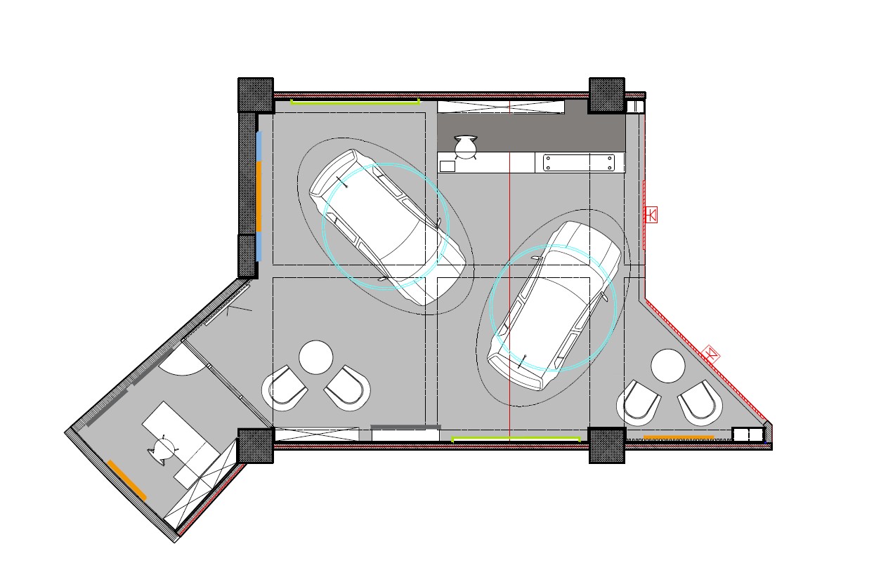 Diseño de interiores comerciales para una marca automotriz view 5 