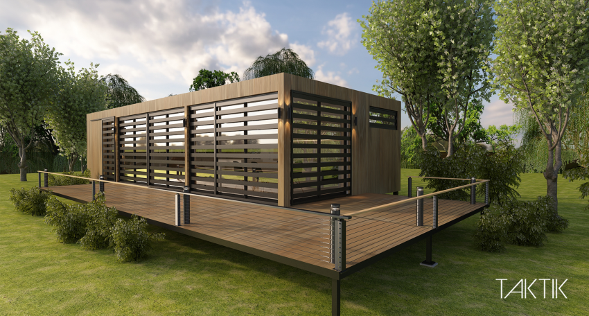 Prefabricated house view 1 