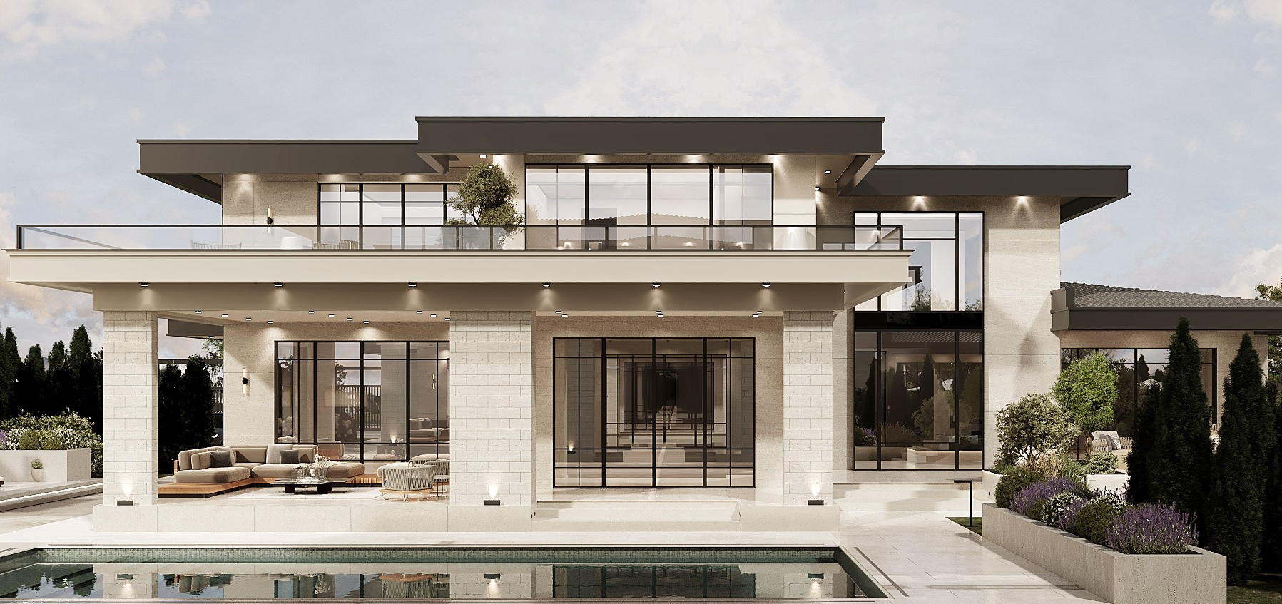 Residential Exterior Design and Landscape view 6 