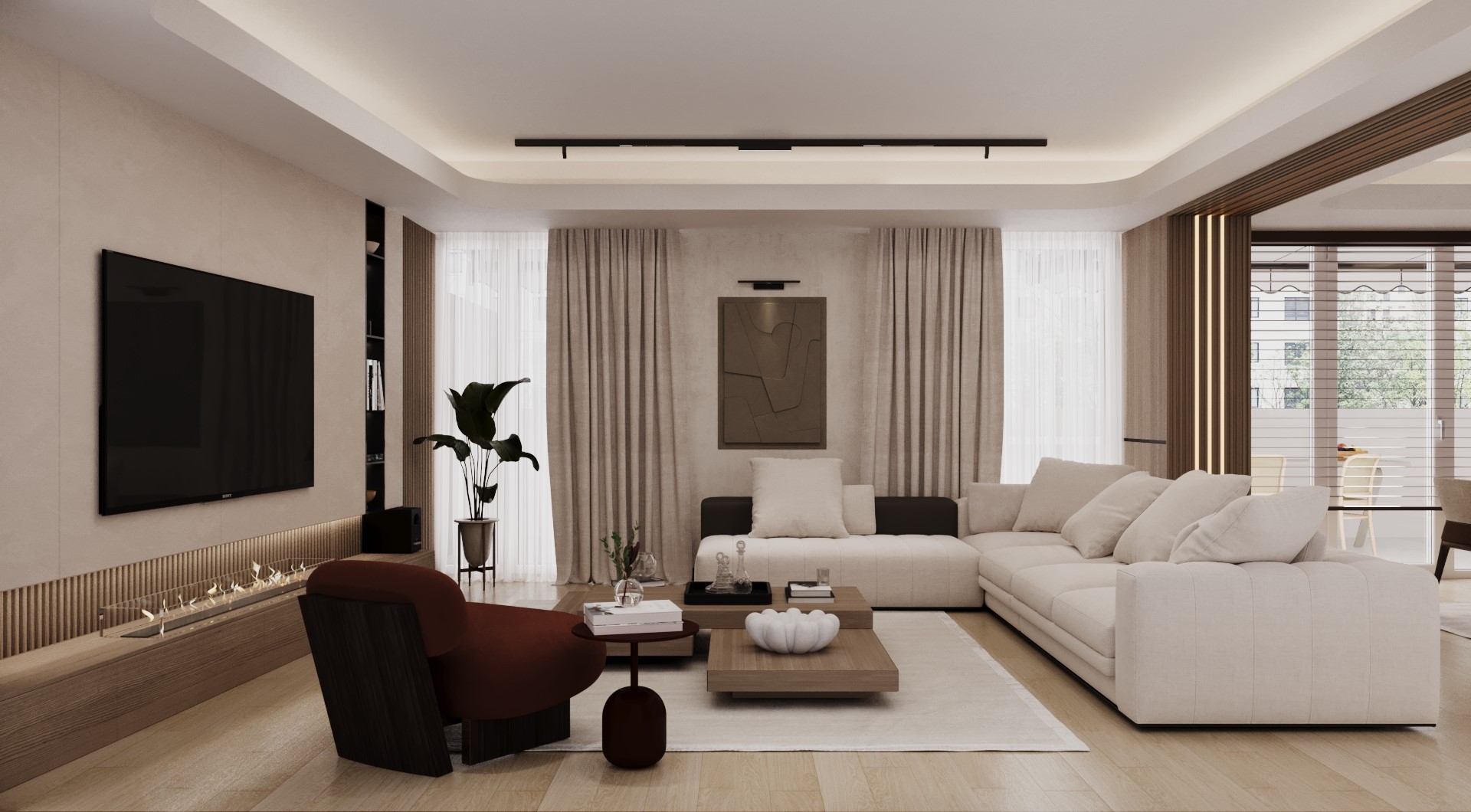 Interior design for an apartment view 6 
