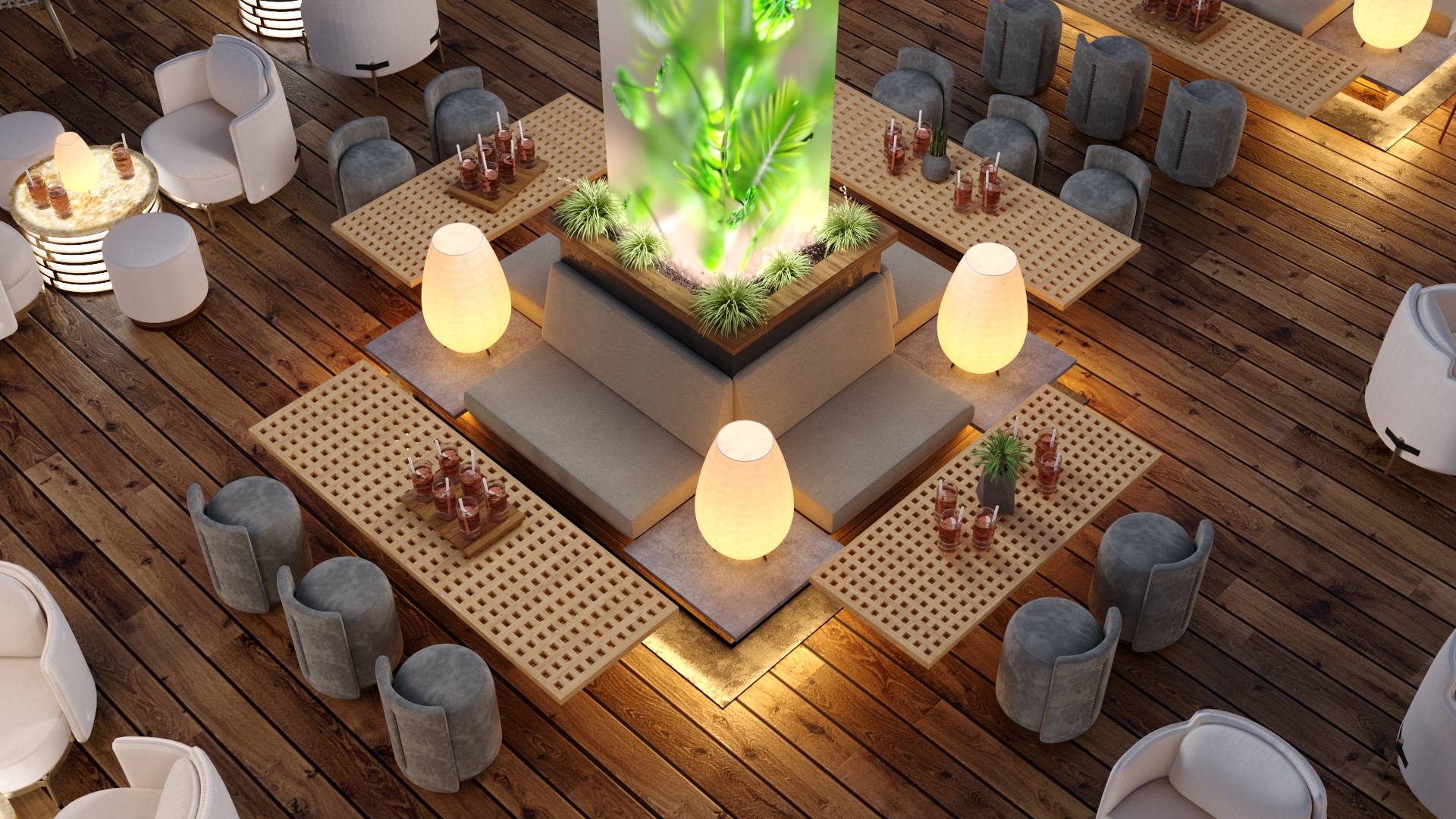 Interior design for a bar view 8 