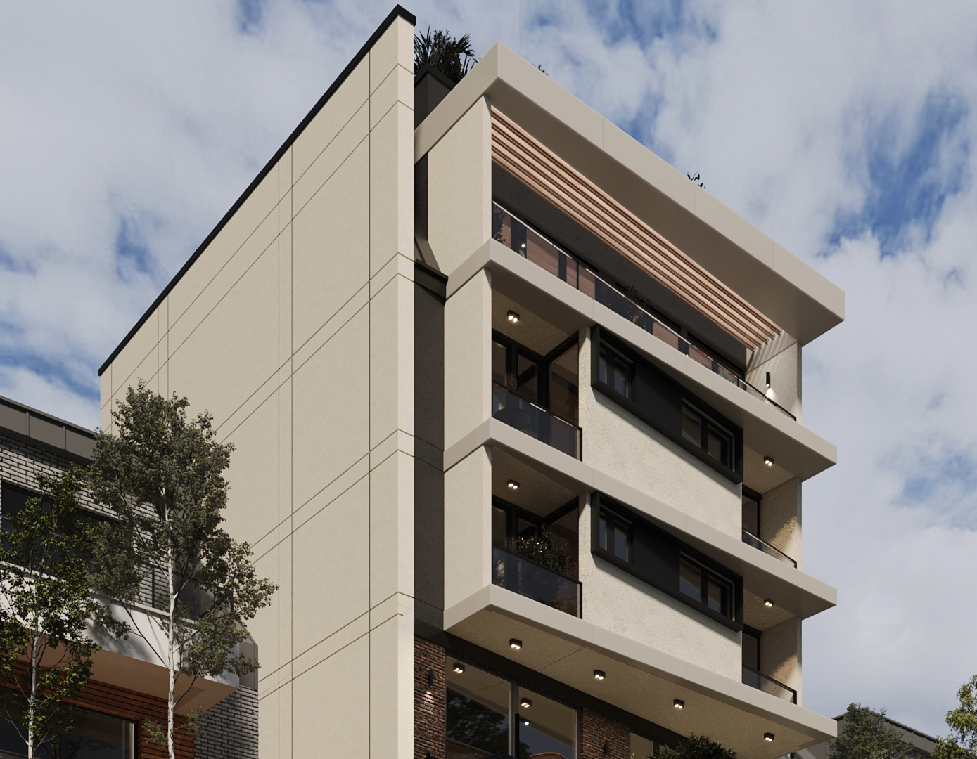 Residential building view 8 