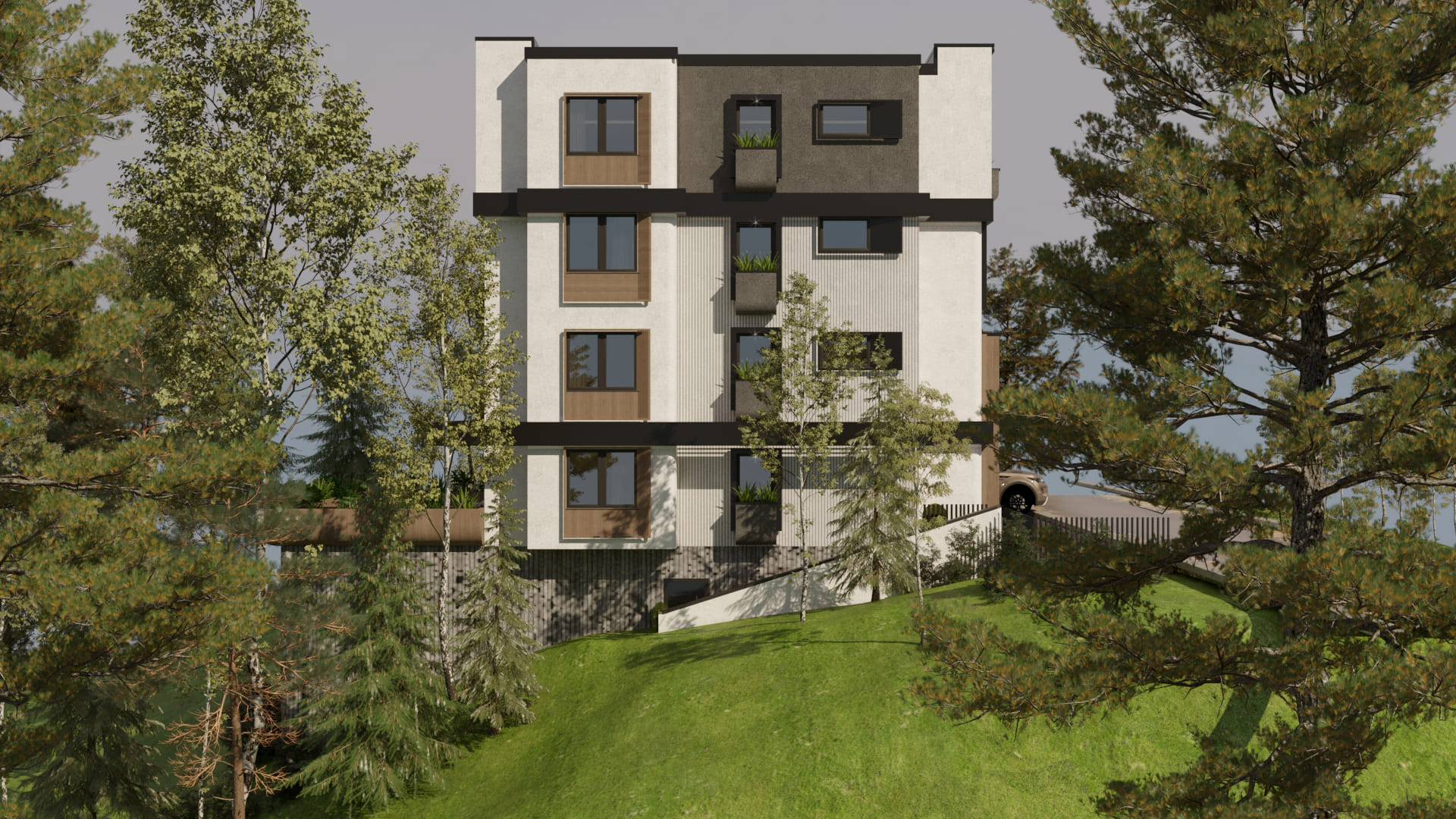 Residential building view 6 