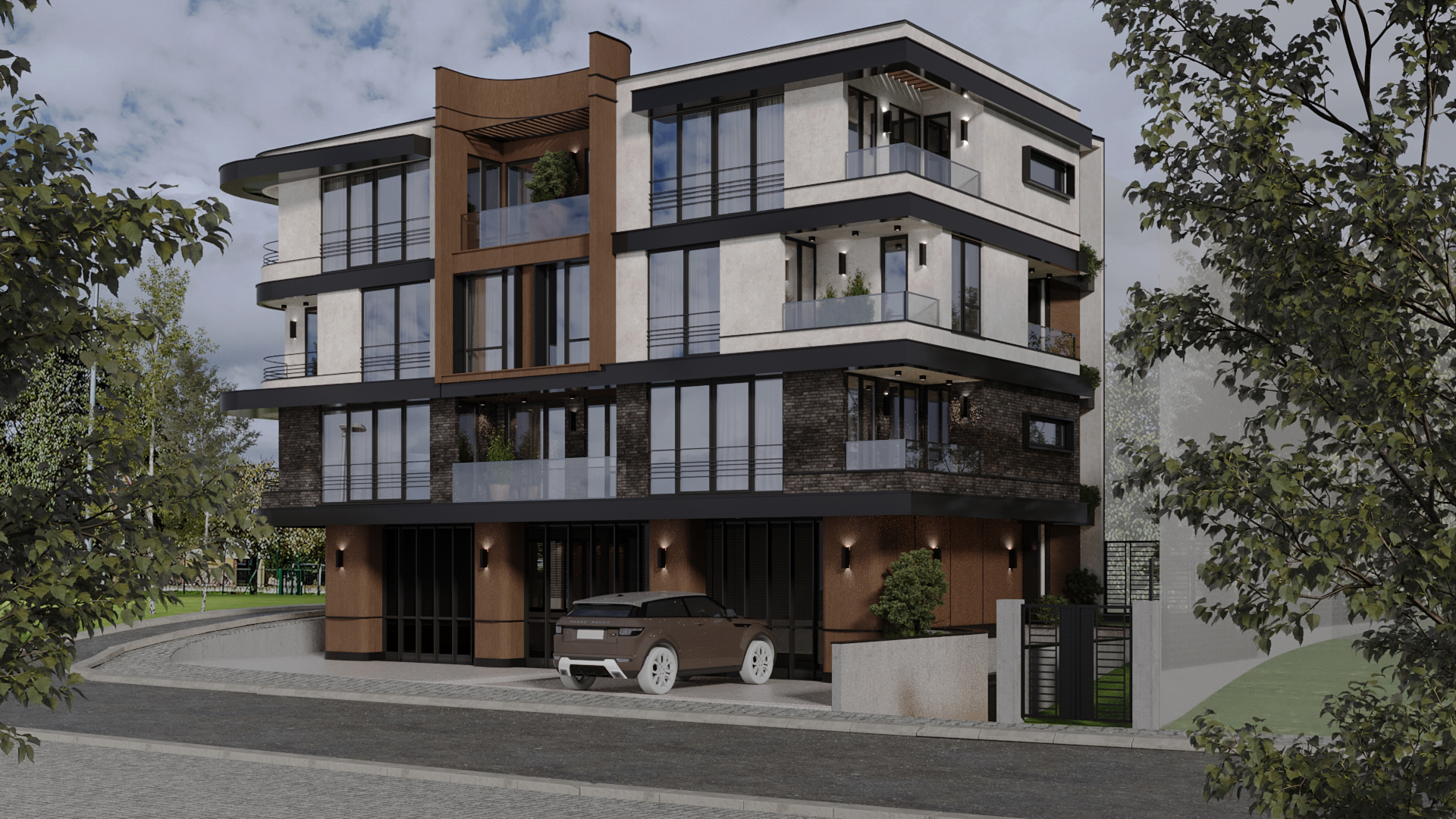 Residential building view 8 