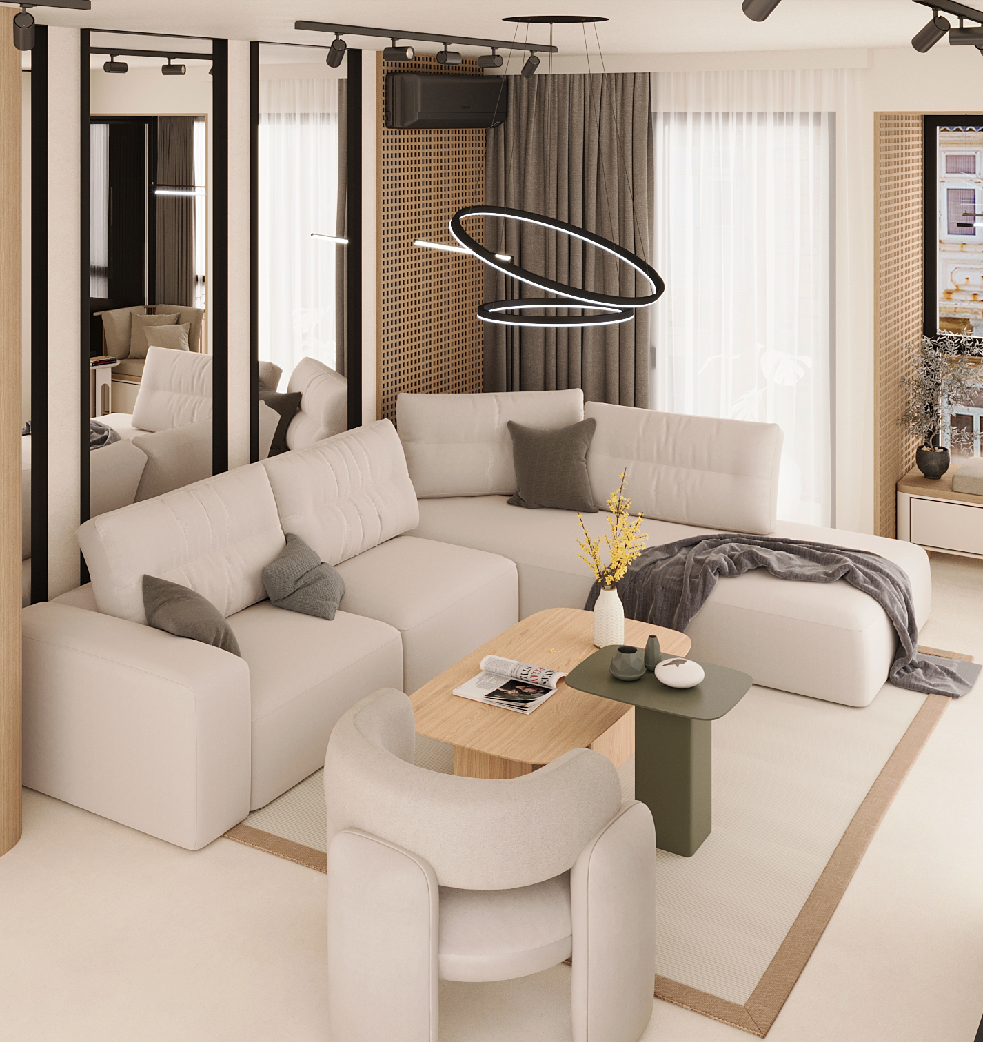 Interior design for an apartment view 3 