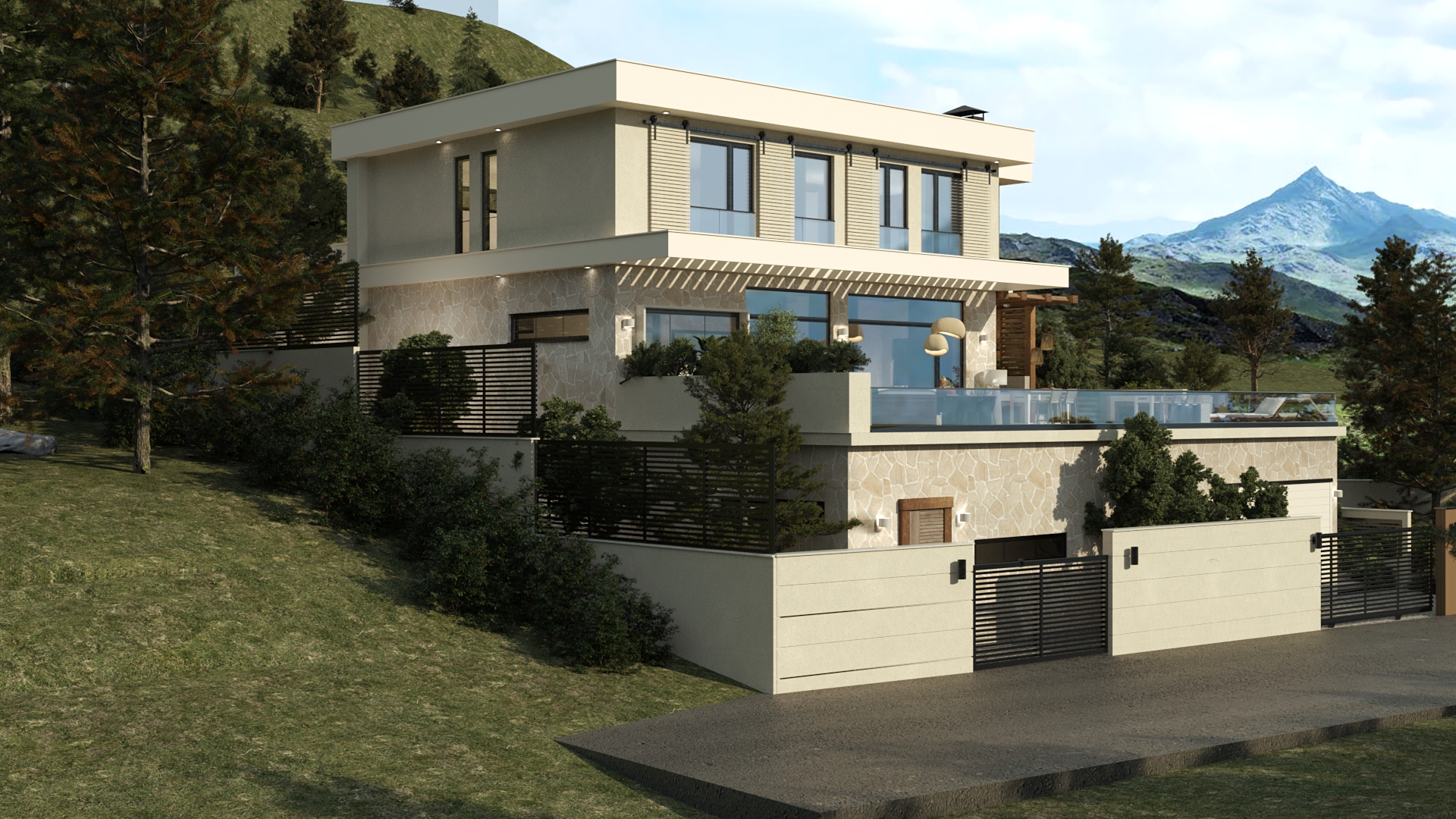 Residential house view 4 
