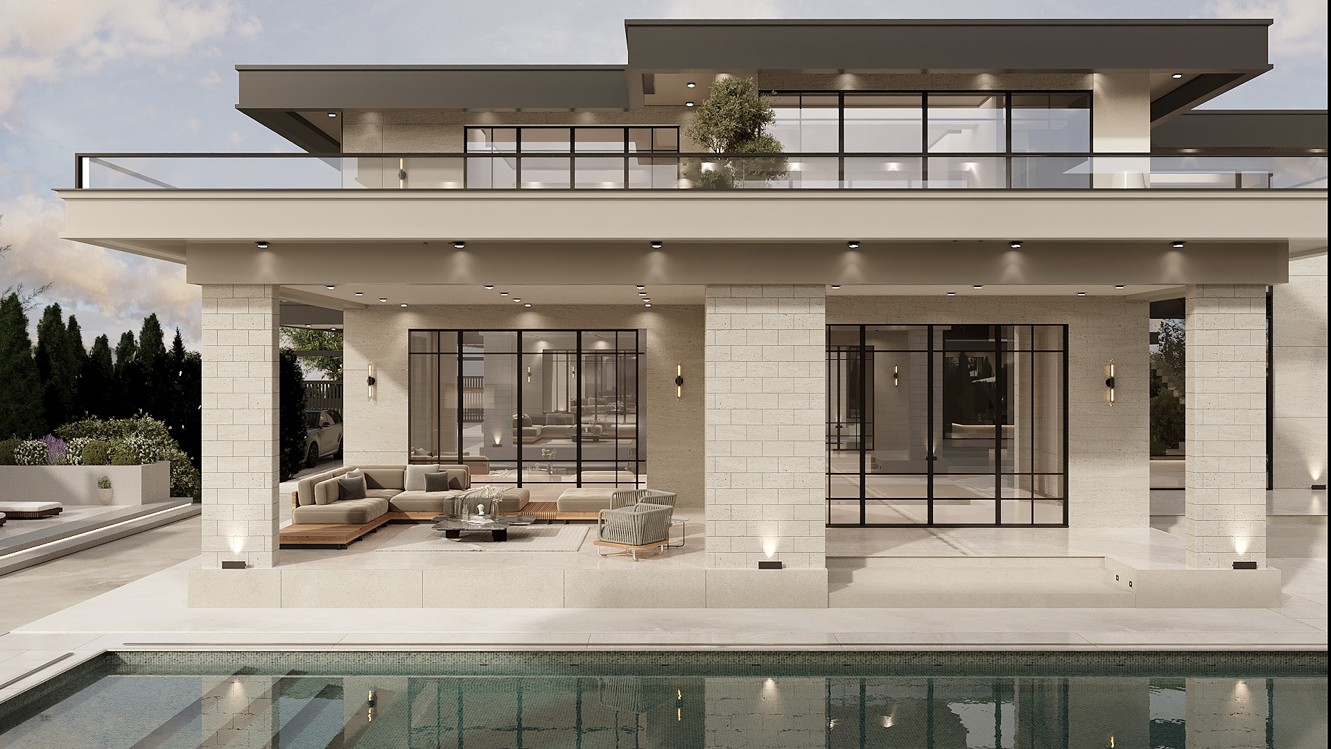 Residential Exterior Design and Landscape view 7 