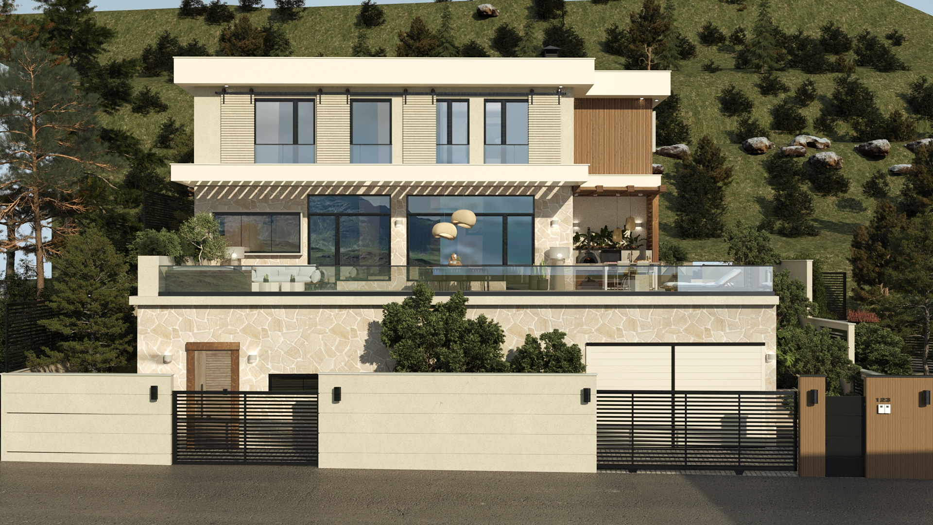 Residential house view 5 