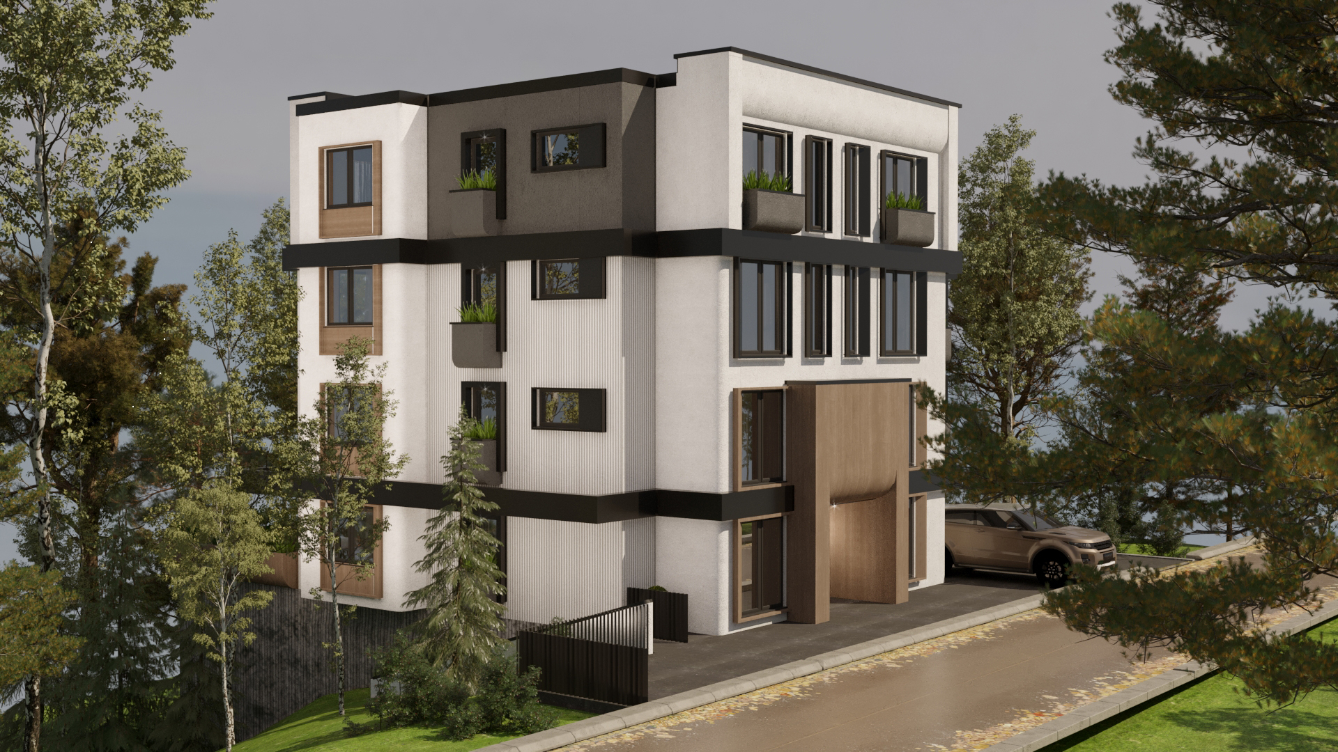 Residential building view 5 