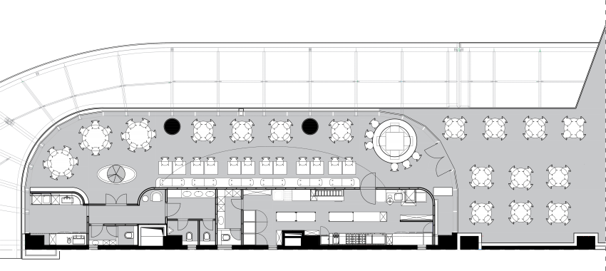 Interior design for a restaurant view 10 