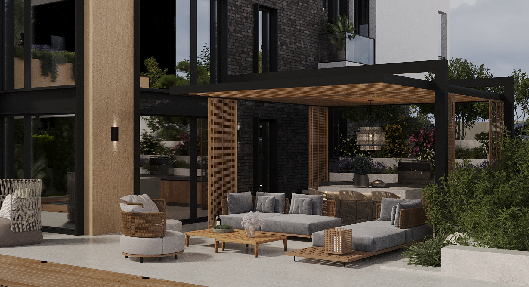 Residential Exterior Design and Landscape view 11 