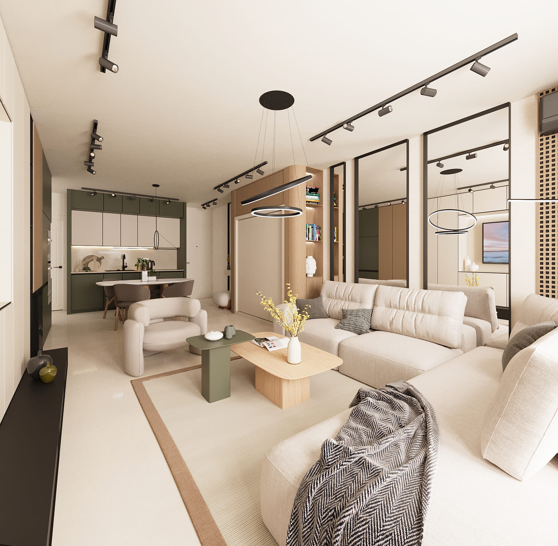 Interior design for an apartment view 9 