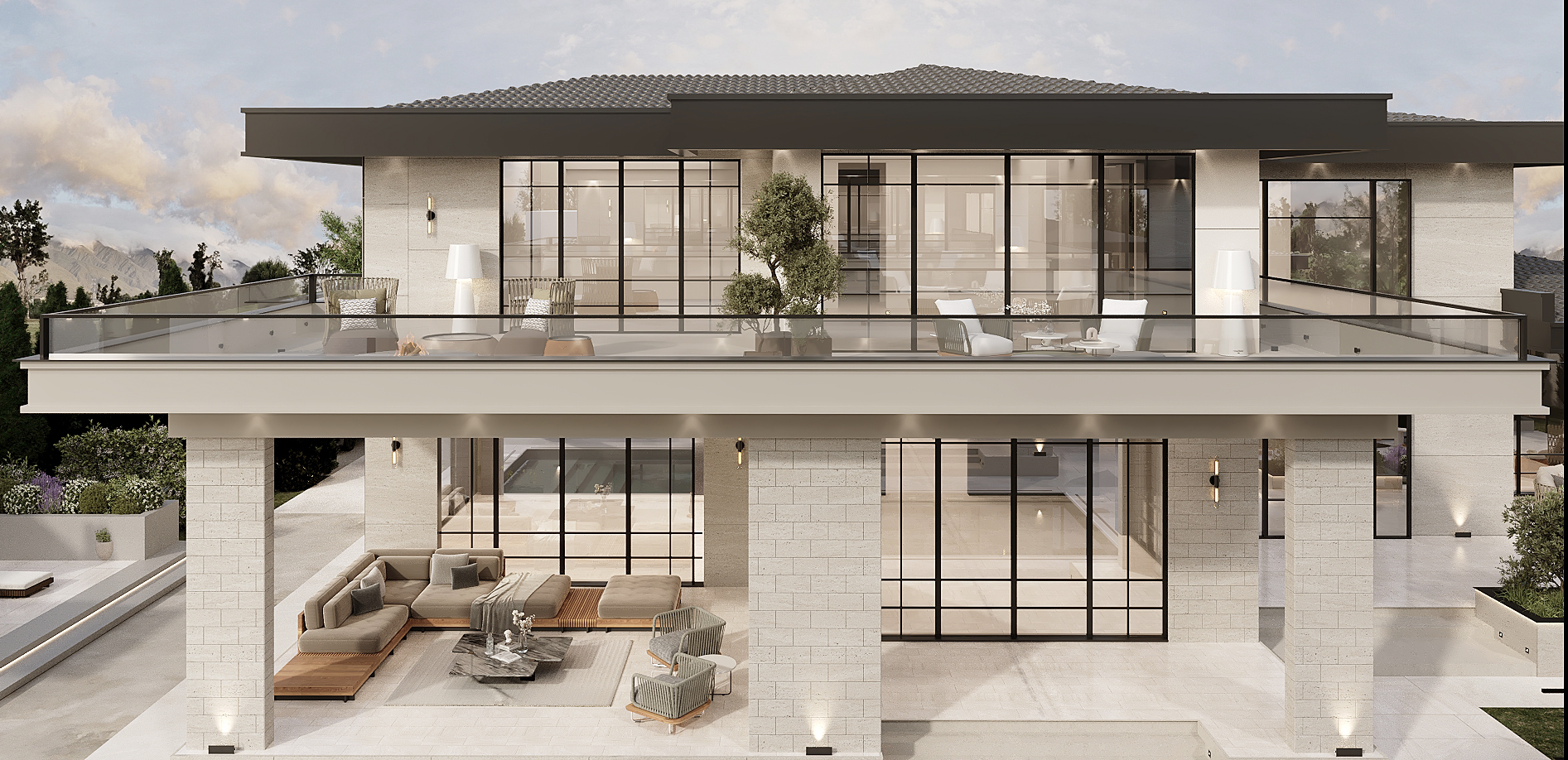 Residential Exterior Design and Landscape view 9 