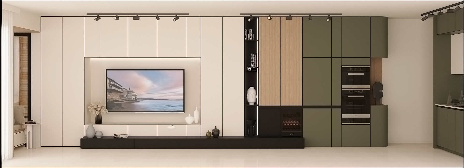 Interior design for an apartment view 5 