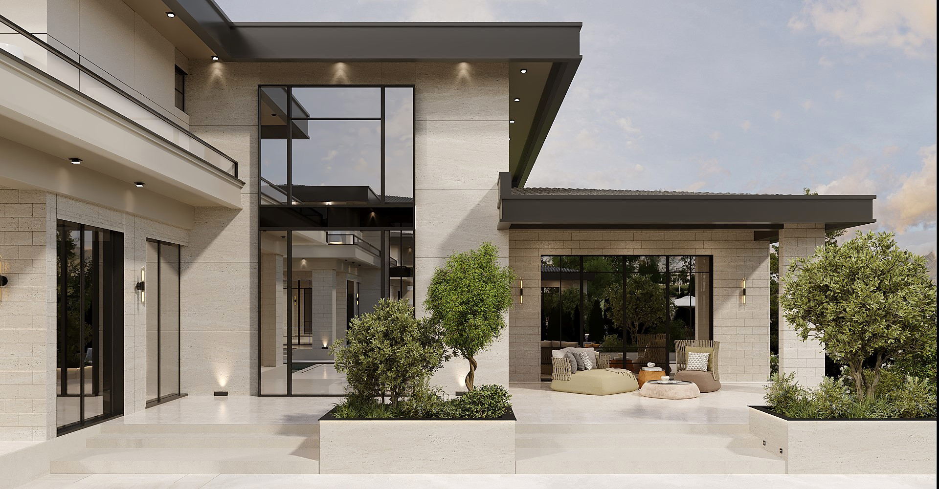 Residential Exterior Design and Landscape view 10 