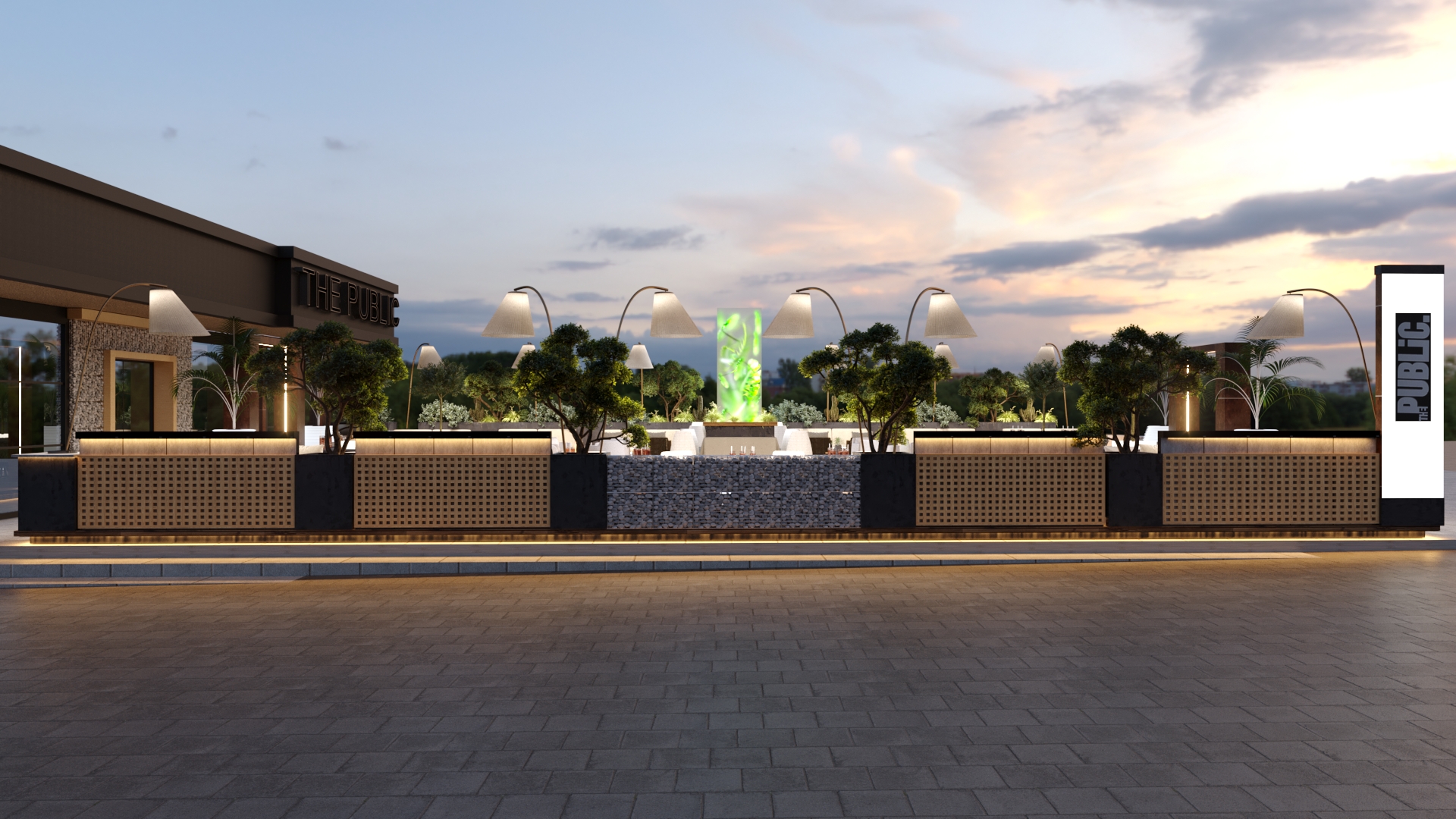 Interior design for a bar view 9 