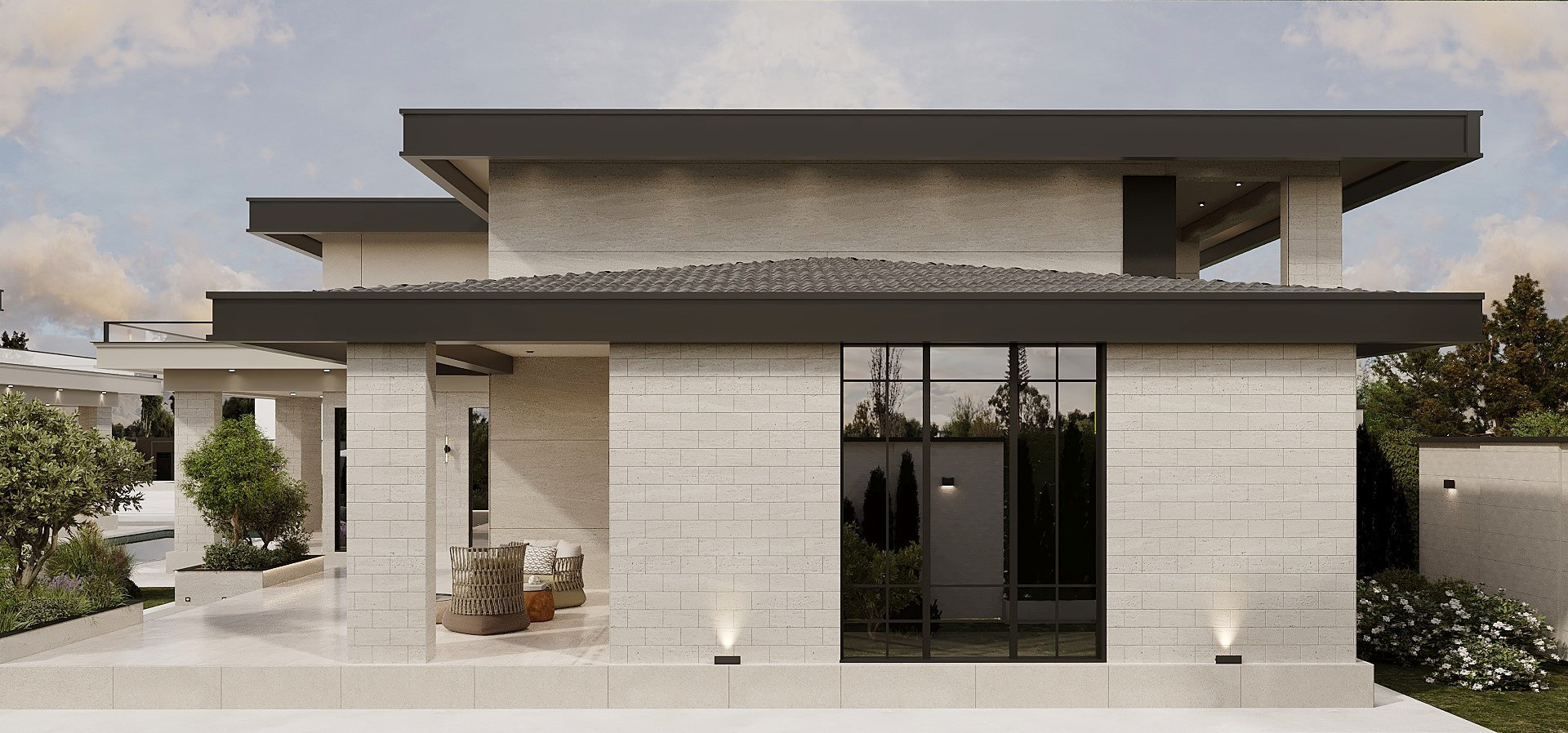 Residential Exterior Design and Landscape view 11 