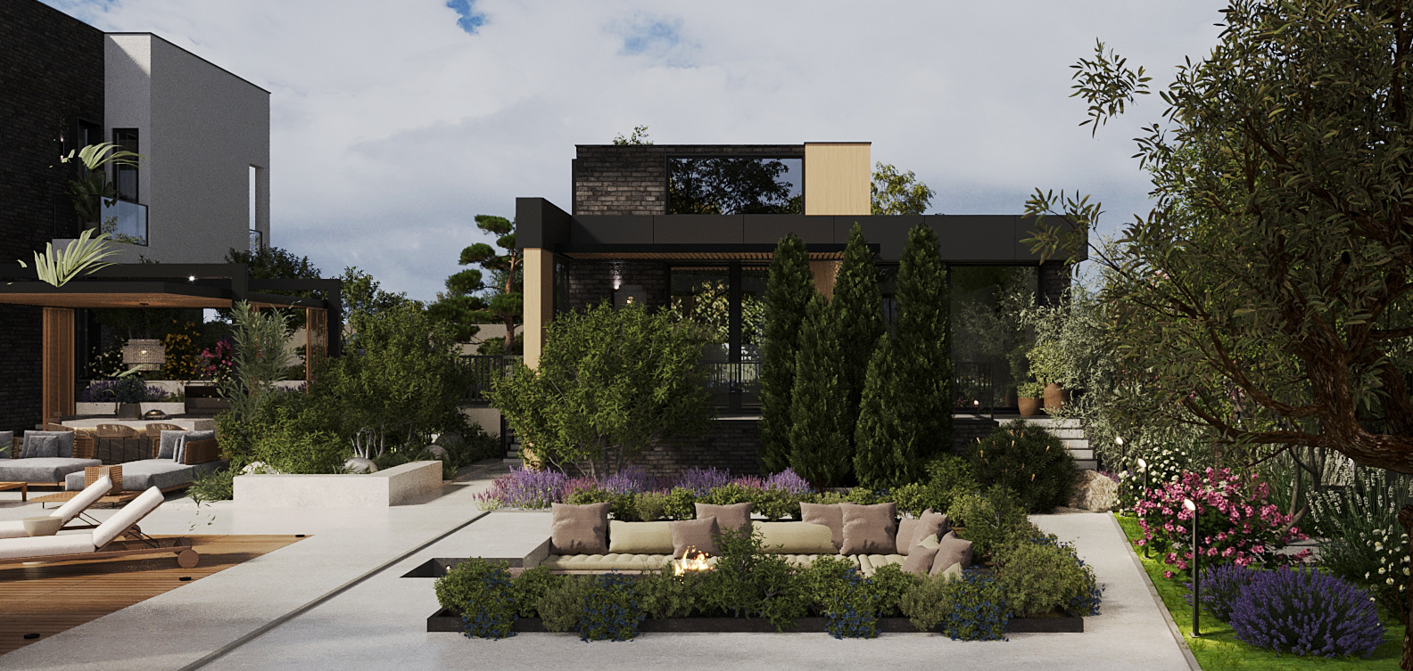 Residential Exterior Design and Landscape view 14 