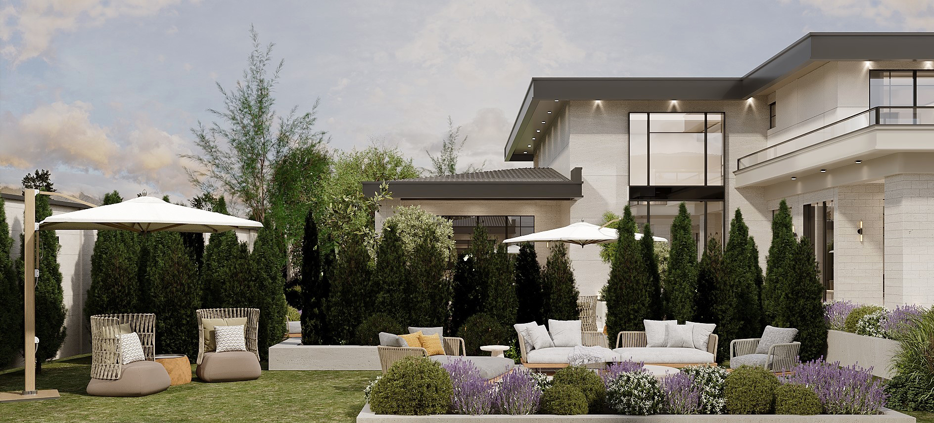 Residential Exterior Design and Landscape view 12 