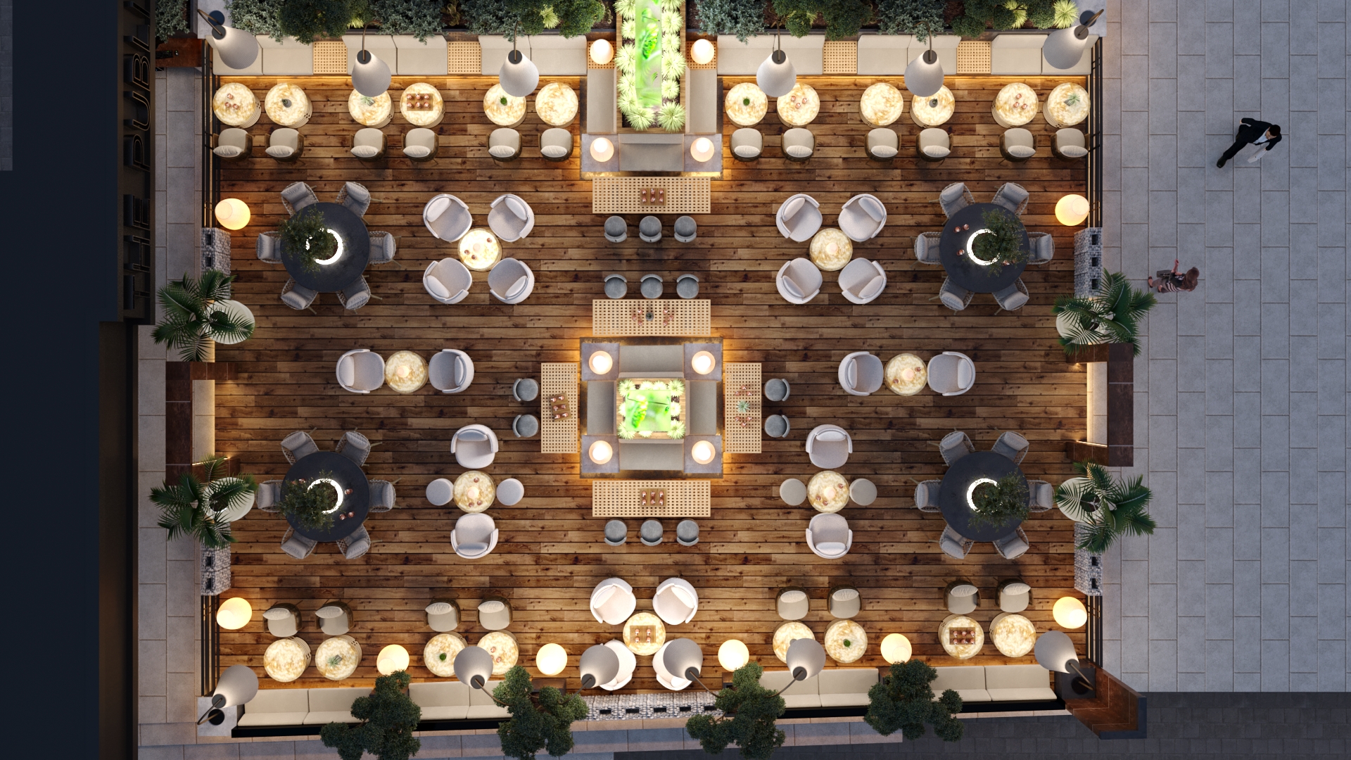 Interior design for a bar view 11 