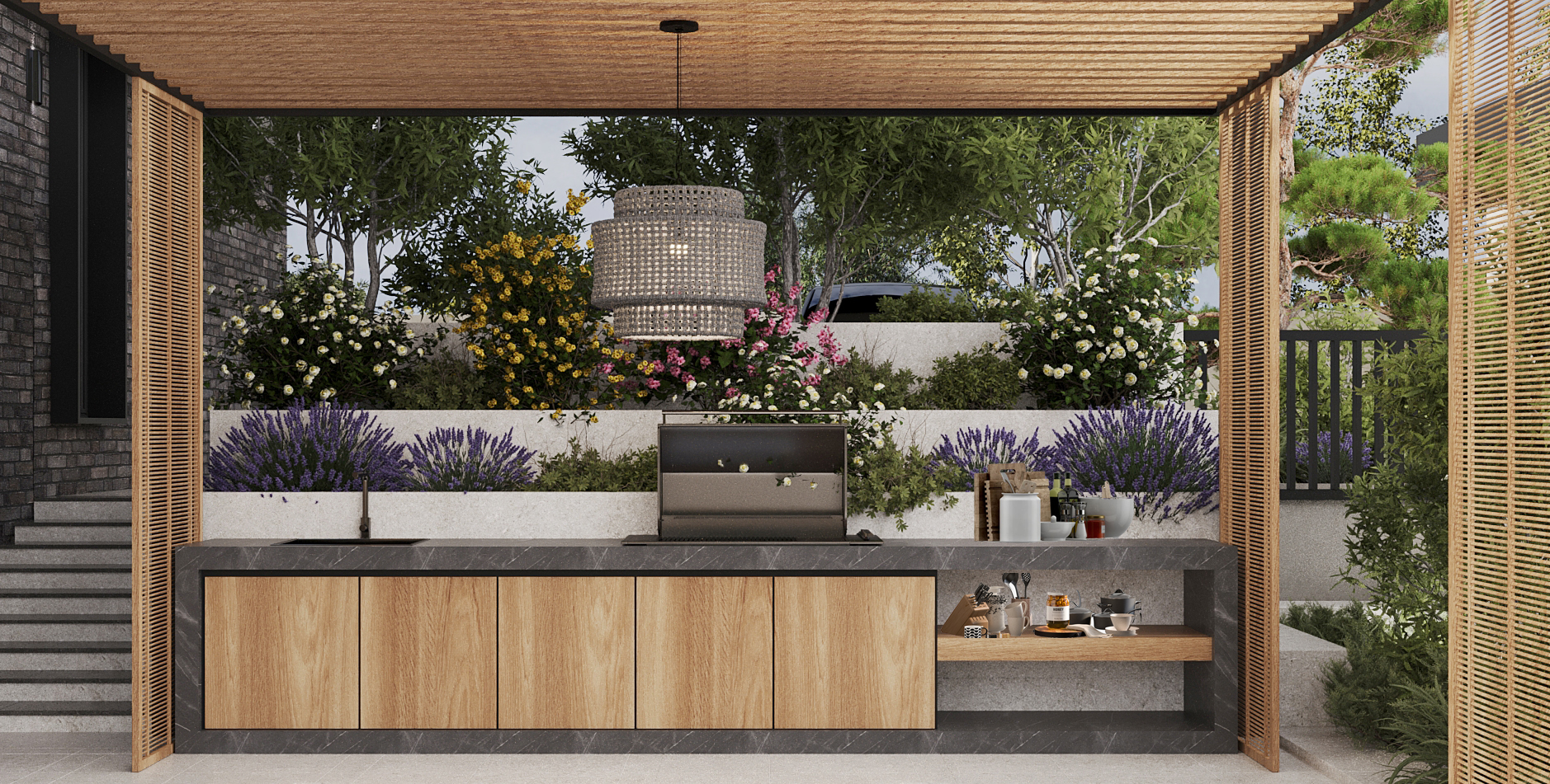 Residential Exterior Design and Landscape view 16 