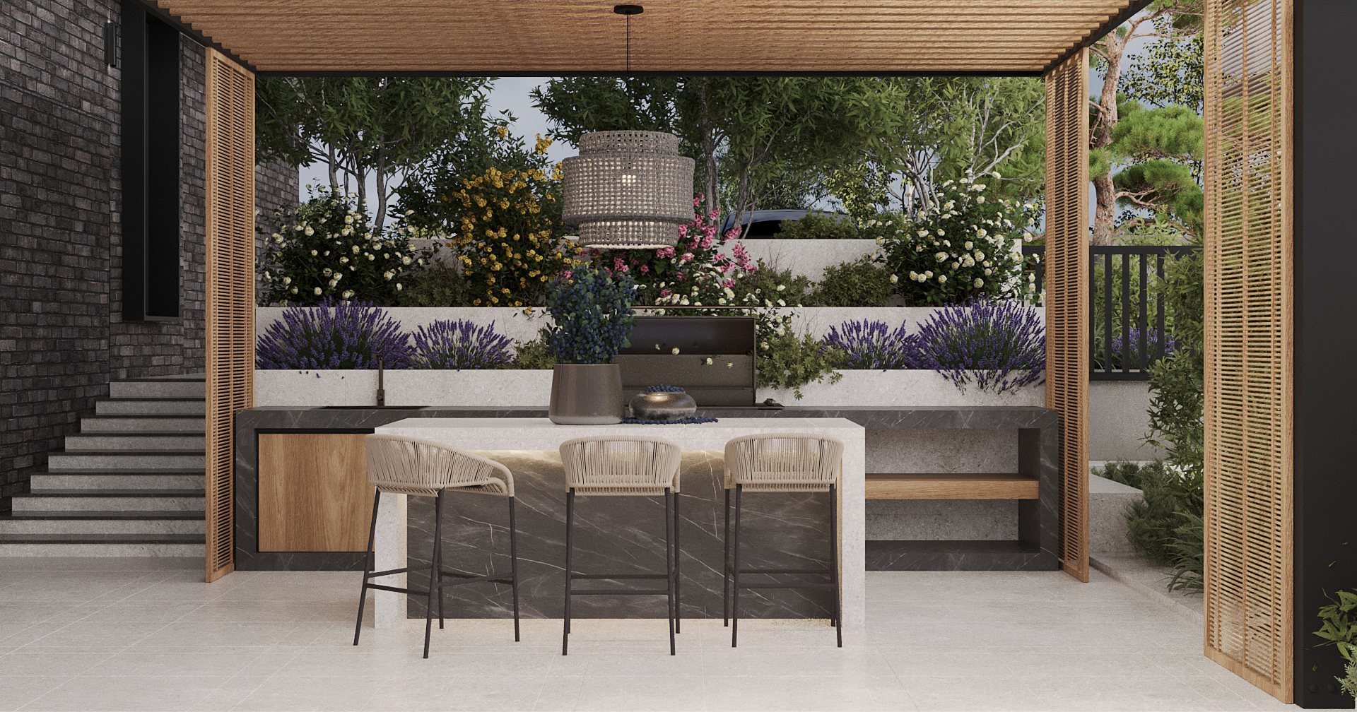 Residential Exterior Design and Landscape view 17 