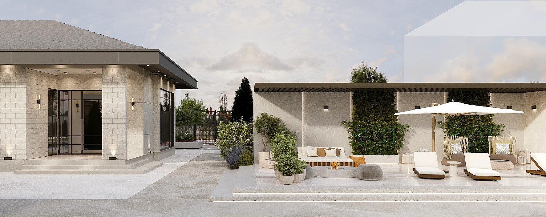 Residential Exterior Design and Landscape view 14 