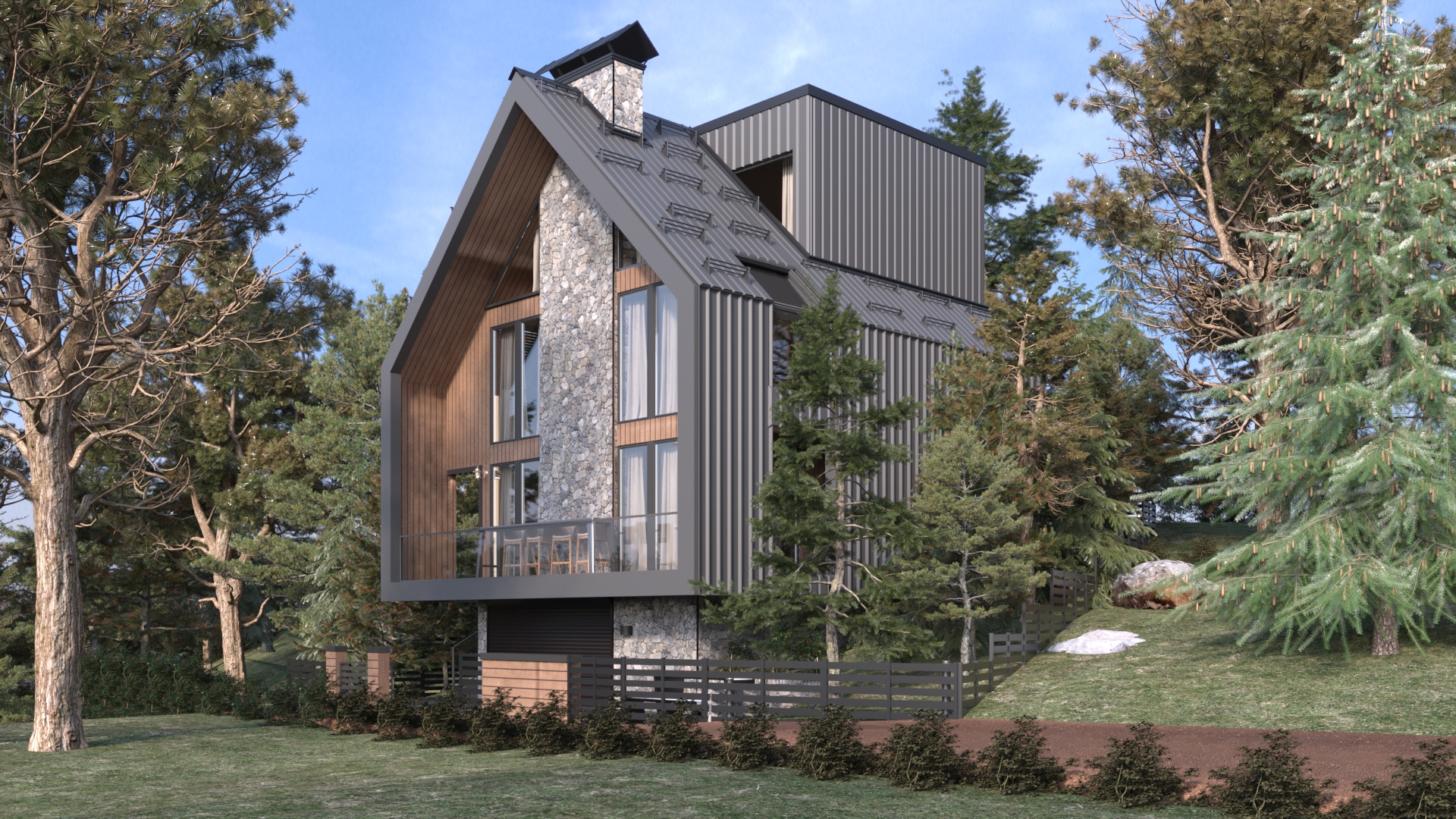 Residential House view 1 